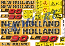 Стикеры для экскаватора-погрузчика New Holland LB90